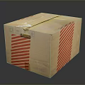 Logistics box express box parcel box carton goods box goods box garbage box 3d model