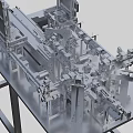 USB automatic assembly machine 3d model