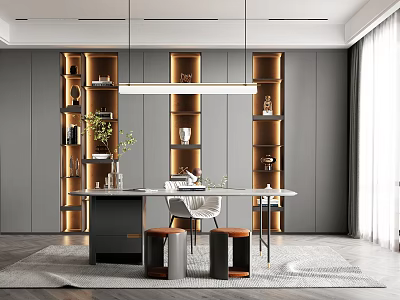 Light Luxury Study 3d model