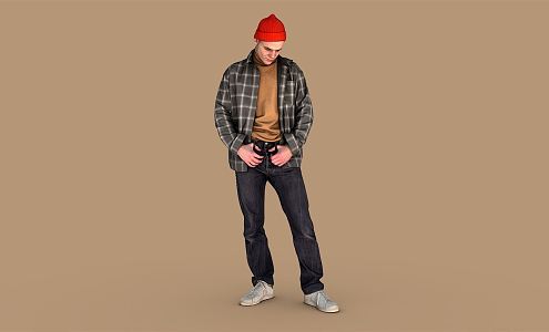 modern man 3d model