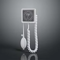 Professional Sphygmomanometer With Analog Dial Coiled Tube And Inflation Bulb