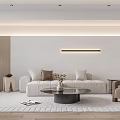 Modern Office Interior With Desk Computer White Office Chairs Pendant Light And Shelves