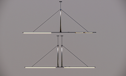 Modern chandelier 3d model