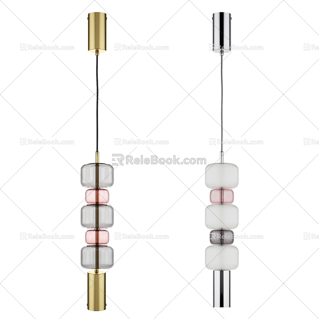 Modern Simple Light Luxury Chandelier 3d model