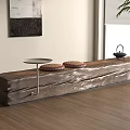 Middle Ages Other Stool Log Bench Casual Bench 3d model