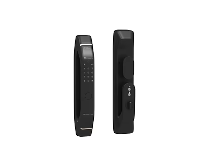 Smart Lock With Modern Design Digital Keypad And Fingerprint Recognition For Home Security 3d model