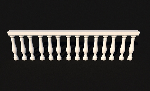 Modern Balustrade Vase Post 3d model