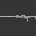 modern rifle semi-automatic rifle combat rifle 3d model