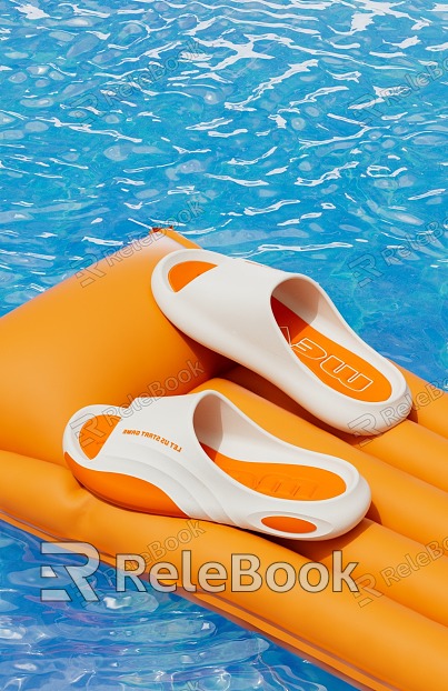 Slippers Swimming pool water model