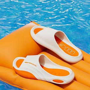 Slippers Swimming pool water 3d model