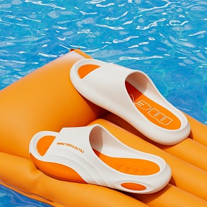 Slippers Swimming pool water 3d model