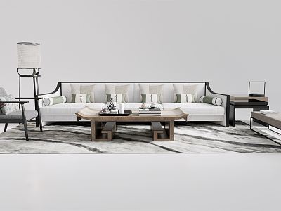 New Chinese Sofa Coffee Table Combination model