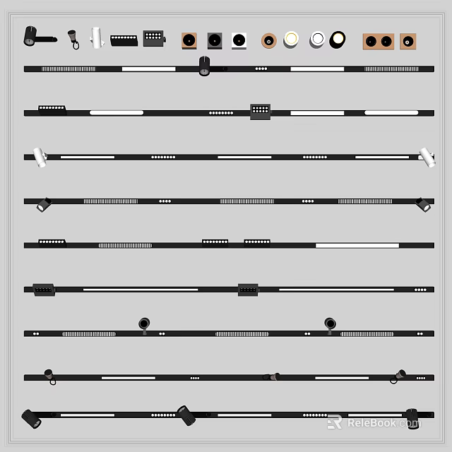 Downlights and Spotlights Modern Aluminum Recessed Ceiling Lighting Fixtures for Home Use 3d model 