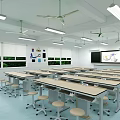 Modern Classroom Physics Laboratory 3d model