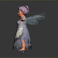 Game Movie Character With Purple Crown Wings And Gray Dress Potion's 4 Sale