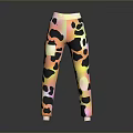 Colorful Camouflage Pattern Pants With Stylish Design And Functional Pockets