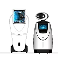Public Facility Service Robots With Interactive Screens And Intelligent Assistance Features 3d model