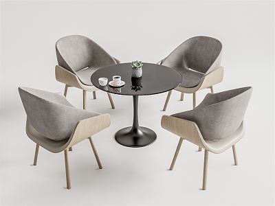 Modern leisure table and chair combination leisure table and chair negotiation table and chair model