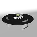 Modern coffee table round coffee table 3d model