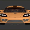 Golden Sports Car Featuring Sleek Aerodynamic Design And Shiny Metallic Finish