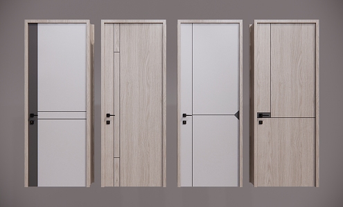 Modern swing door 3d model