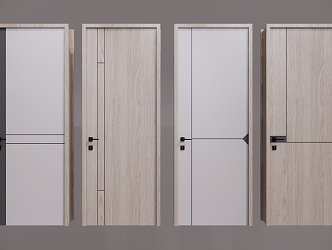 Modern swing door 3d model