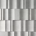 Modern Wall Paneling With Geometric Concrete Texture And Arranged Patterns 3d model