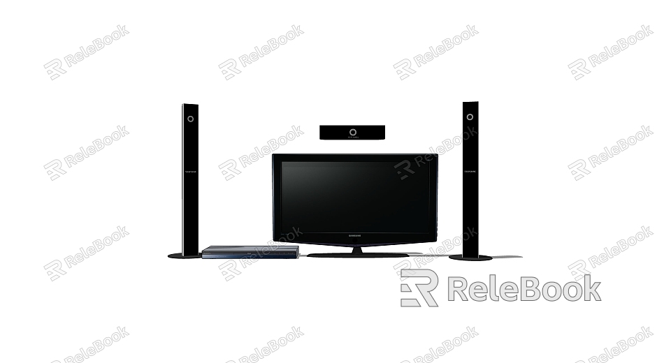 Living room LCD TV stereo combination model