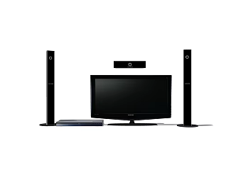 Living room LCD TV stereo combination 3d model