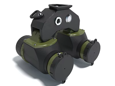 Industrial Mechanical Component With Black And Green Structure 3d model Industrial Mechanical Component With Black And Green Structure 3d model