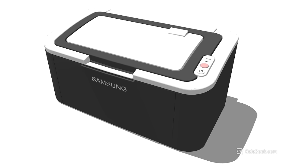 Samsung Black and White Office Printer With Compact Modern Design For Workplace Use 3d model 