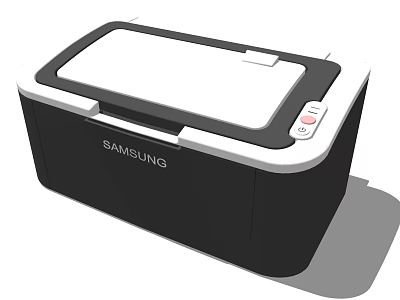 Samsung Black and White Office Printer With Compact Modern Design For Workplace Use 3d model
