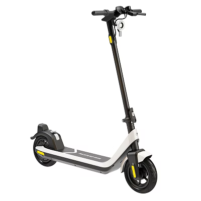 Modern Electric Scooter With White Black Body And Yellow Accents 3d model Modern Electric Scooter With White Black Body And Yellow Accents 3d model
