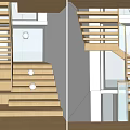 Sleek Modern Spiral Staircase Design With Wooden Steps In Bright Residential Interior