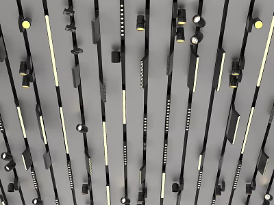 Modern Downlights And Spotlights With Various Styles For Ceiling Lighting Design 3d model