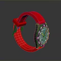 Stylish Pink Strap Watch With Black Dial And Numerical Markings For Daily Use