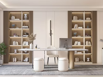 Modern study 3d model