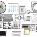 Various Stylish Ceiling Designs with Different Shapes and Decorative Patterns