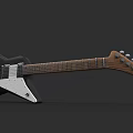 Electric Guitar And Art Painting Tools For Creative Music And Studio Projects