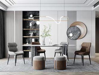 Modern Restaurant 3d model