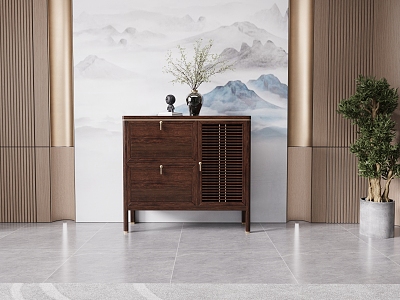 New Chinese Shoe Cabinet Side Cabinet model