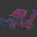 Camouflaged Field Structures With Wooden Frames And Camouflage Coverings