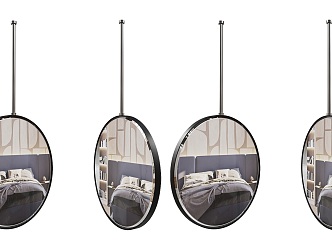 Modern Hanging Mirror Dressing Mirror Bathroom Mirror Abyss Mirror Cosmetic Mirror Dressing Mirror 3d model