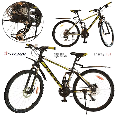 STERU Energy F51 Mountain Bike With High Performance Frame And Wheels 3d model