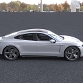 Hyundai sports car Porsche Electric sports car 3d model