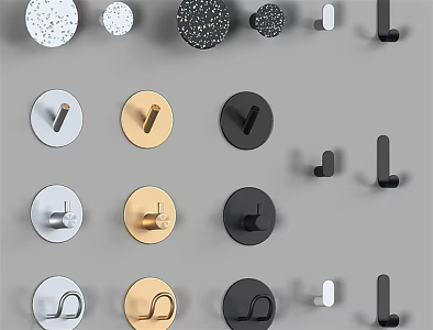 Light Luxury Hook High-end Metal Hook 3d model