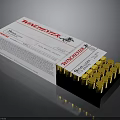 Open Winchester Ammunition Box With Golden Bullets In Black Tray