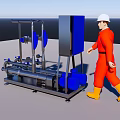batching and mixing equipment 3d model