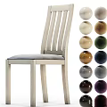 Minimalist Design Single Chair With Wooden Frame Comfortable Gray Cushion And Multiple Color Options