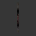 Ornate Red And Black Spiked Bow Weapon With Elegant Design 3d model